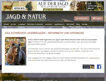 Tablet Screenshot of jagdnatur.ch